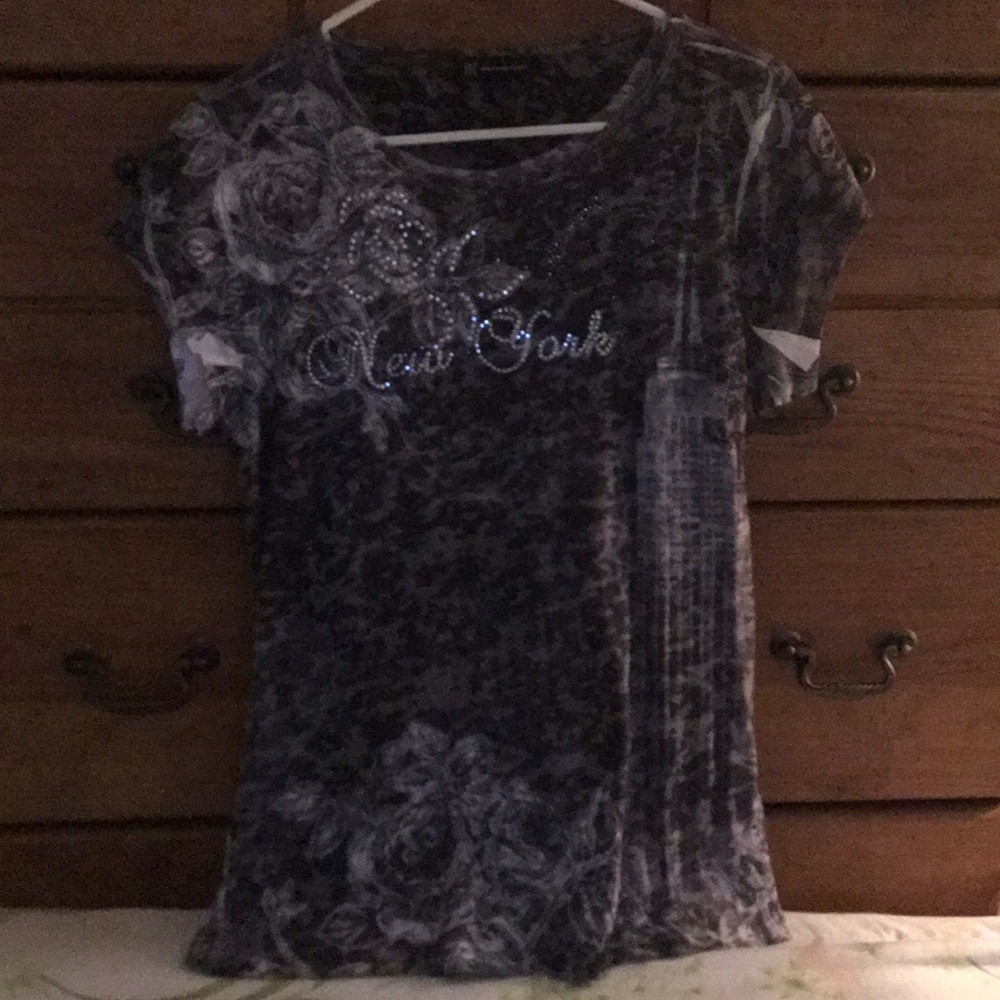 New York sparkle tee